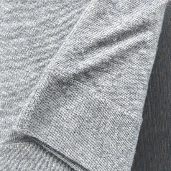 J. Crew 100% Italian Cashmere Hoodie (grey) - Picture 7 of 8